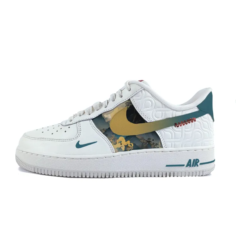 Nike Air Force 1 CNY'Year Of The Snake' Year Of The Snake Slip Resistant Abrasion Resistant Low top Skateboard Shoes