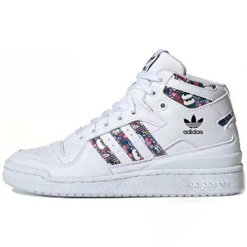 adidas originals Forum Mid White Floral Women's