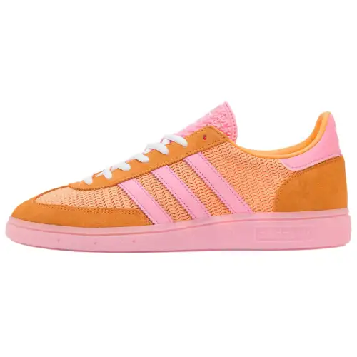 Adidas Originals HANDBALL SPEZIAL Suede Low top Skateboard Shoes Unisex Orange Pink