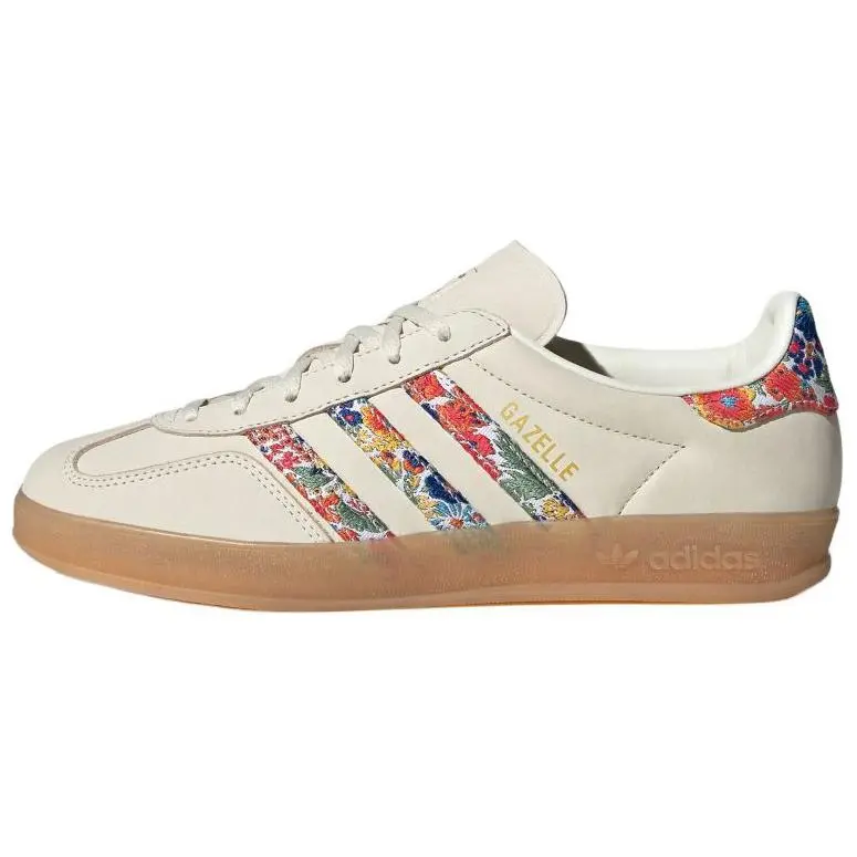 Gazelle Liberty London x Gazelle Wmns Adidas Originals Indoor 'Floral Embroidery - Off White' Women's