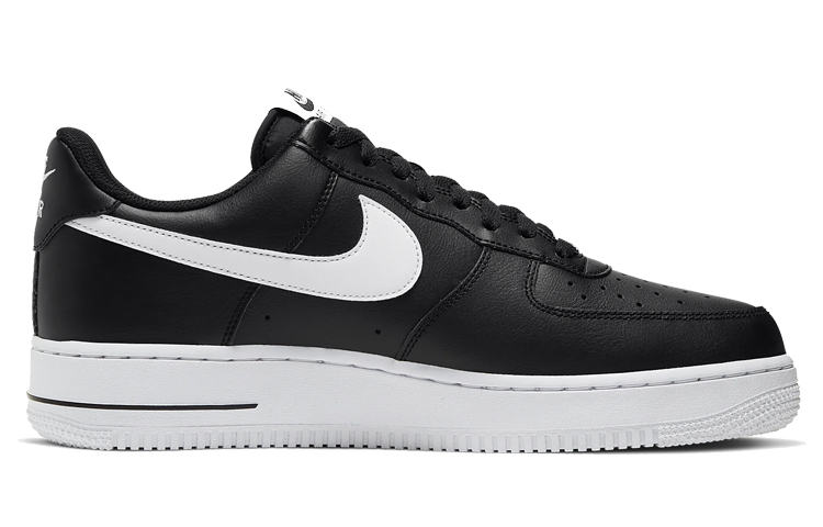 Мужские кроссовки Nike Air Force 1 '07 (черные) — Чёрный — фото 2