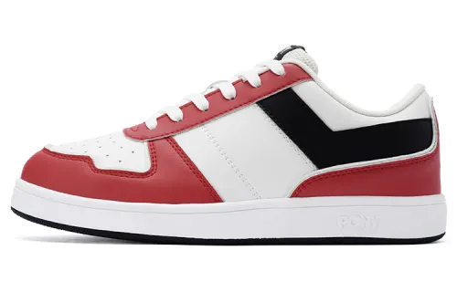 Pony Street Low top Skateboard Shoes Unisex Red White