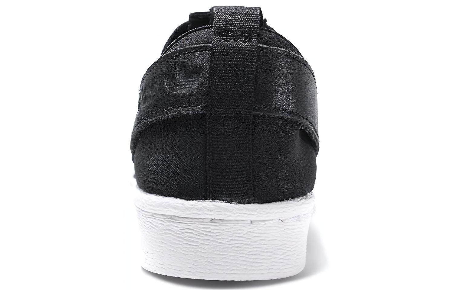 Женские слипоны adidas originals Superstar SlipOn (черно-белые) — Чёрный / белый — фото 4