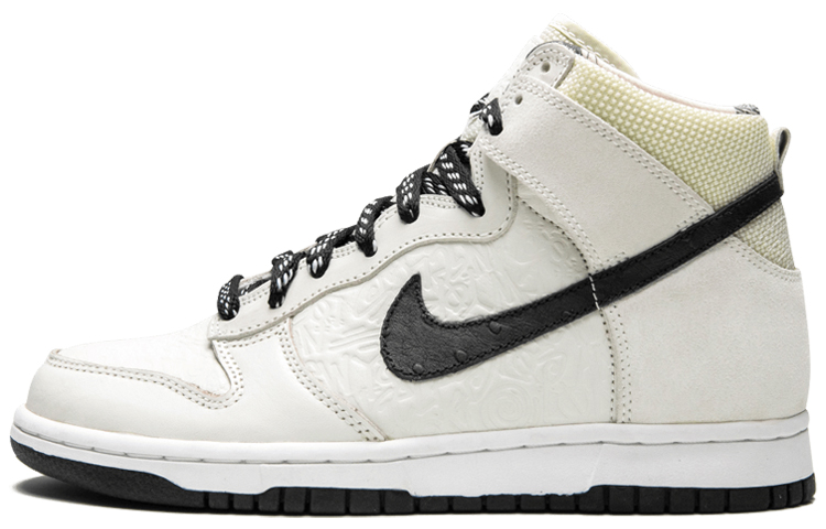 Мужские кеды Stussy x Nike Dunk High World Tour (бежевые)