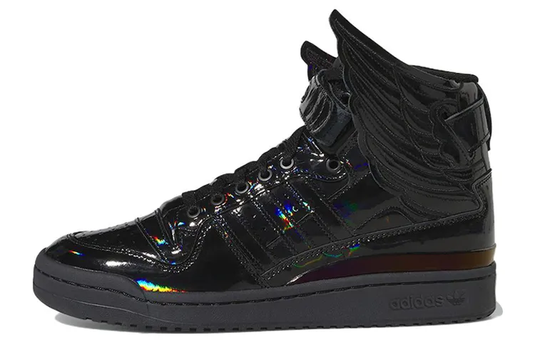 Jeremy Scott x Adidas Originals FORUM Hi Wings 4.0 High top Skateboard Shoes Unisex Black