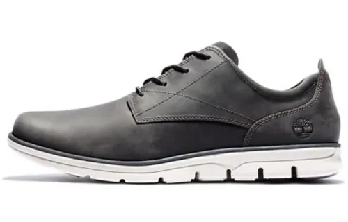 Timberland Bradstreet Cow Leather Comfortable Slip Resistant Low top Skateboard Shoes Men's Gray