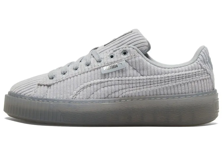 PUMA Basket Platform Strap 'Grey' Women's