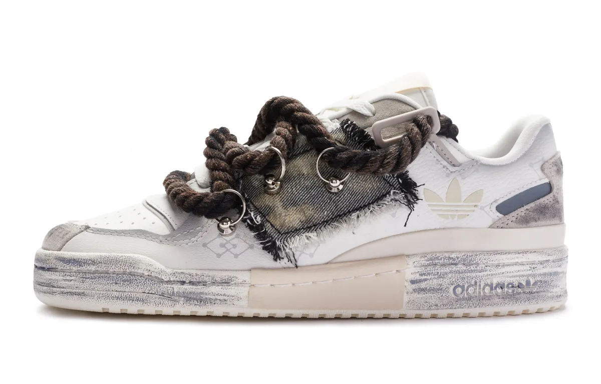 Adidas Originals FORUM Leather Slip Resistant Abrasion Resistant Slip Resistant Abrasion Resistant Low top