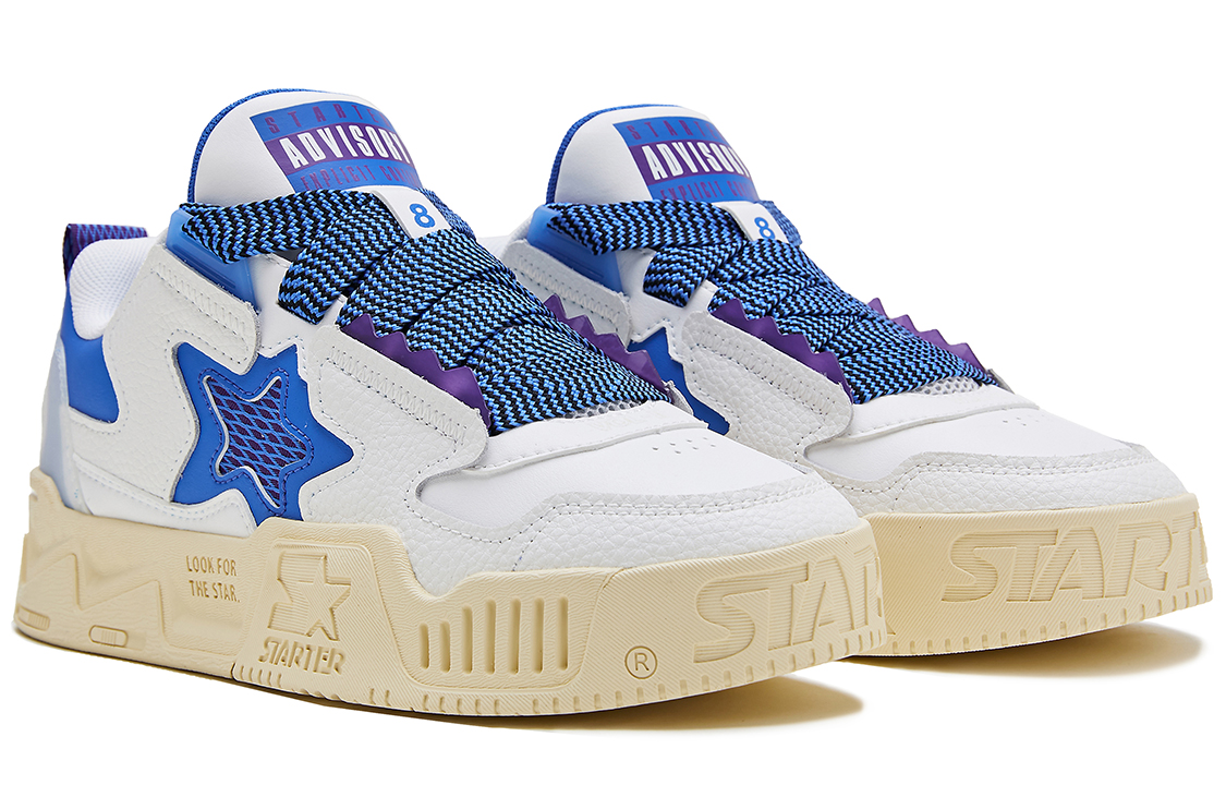 STARTER Skateboard Shoes Men's Low Top White/Blue