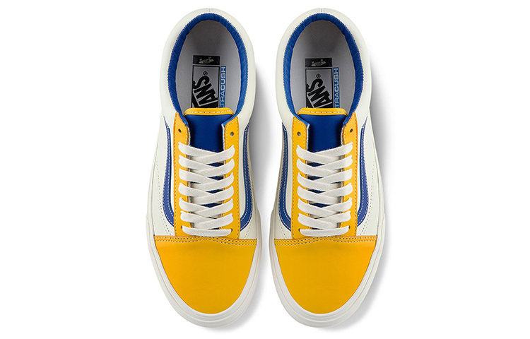 Кеды Vans Old Skool Vlt LX (желто-бело-синие) — фото 3