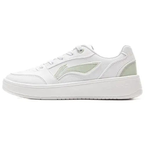 Li Ning Sycee V3 Slip Resistant Abrasion Resistant Low top Skateboard Shoes Women's White Green