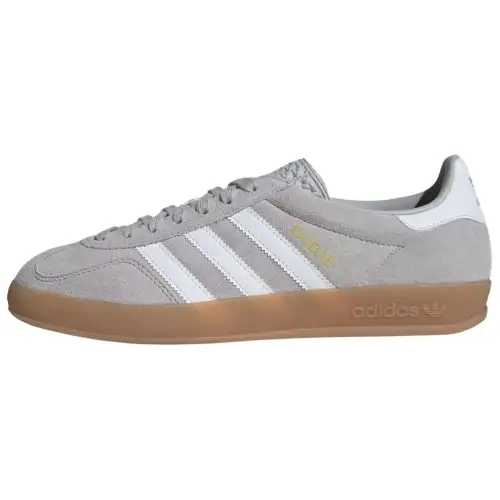 Adidas Originals GAZELLE INDOOR Abrasion Resistant Abrasion Resistant Low top Skateboard Shoes Unisex Gray