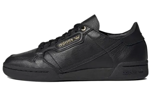 Adidas Originals Continental Skateboard Shoes Women's Low Top Black/Gold