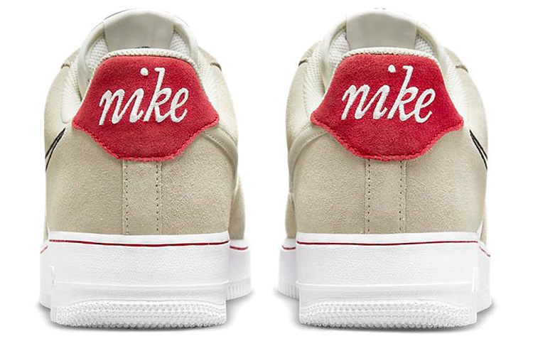Мужские кеды Nike Air Force 1 07 LV8 "First Use" (бело-красные) — фото 5