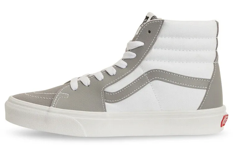Vans SK8 HI Casual Skateboarding Shoes Unisex Gray White