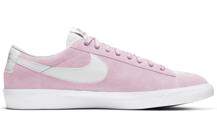 Мужские кеды Nike Blazer (розовый / белый) — фото 2