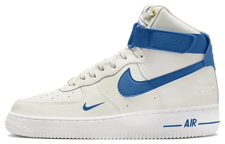 Nike Air Force 1 Se 40 Anniversary High top Skateboard Shoes Women's White Blue
