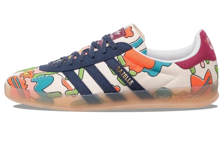 Sean Wotherspoon x adidas originals GAZELLE Fashionable and casual wear-resistant and breathable low-cut sneakers for men and women, white color