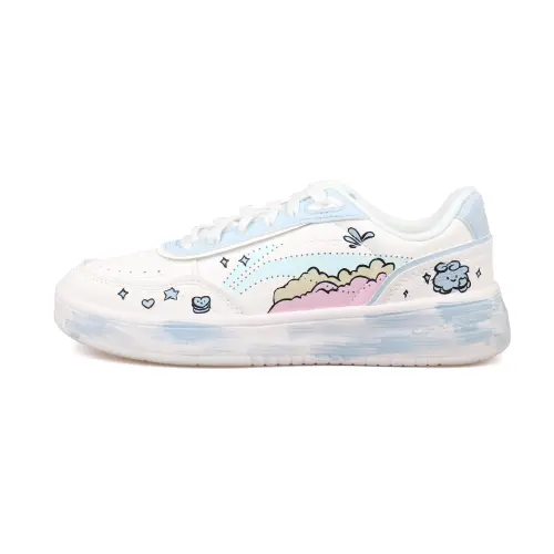 LiNing Su Slip Resistant, Abrasion Resistant, Breathable Low Top Skateboard Shoes Women's Blue