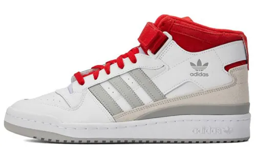 Forum Adidas Originals Mid 'White Scarlet'