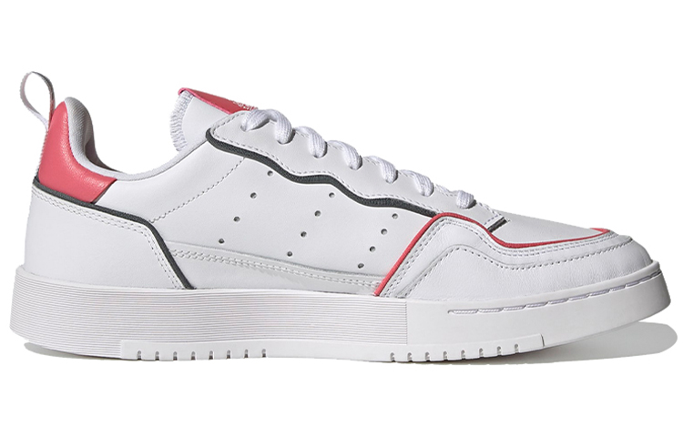 Кеды adidas originals Super Court (белые с красным и серым) — Белый / красный / серый — фото 2
