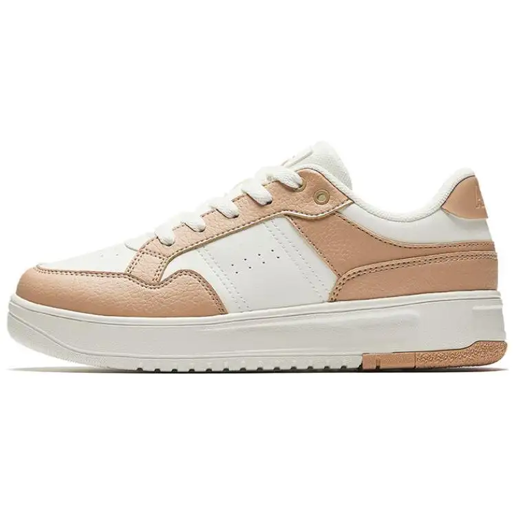 Anta Breaking Bamboo Slip Resistant Cushioning Slip Resistant Cushioning Low top Skateboard Shoes Women's White Brown