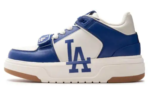 MLB Chunky Liner Cushioning, Wear Resistant Mid top Skateboard Shoes Unisex Blue