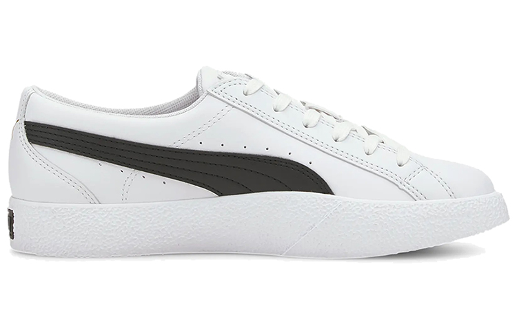 Женские кеды PUMA (черно-белые с золотым) — Чёрный / белый — фото 2