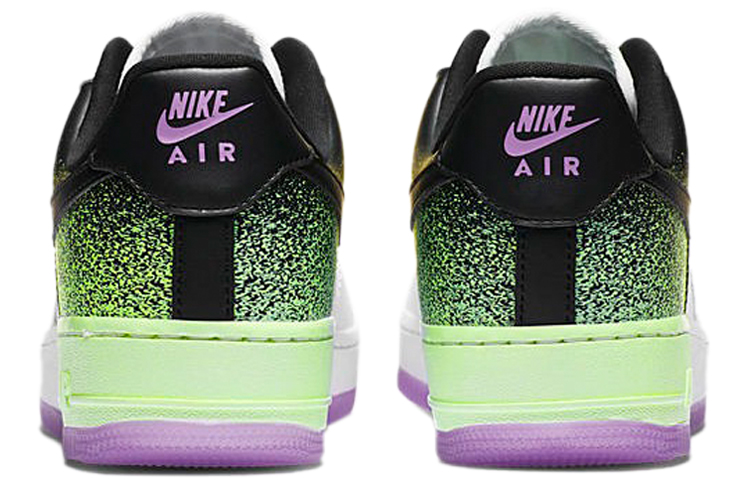 Женские кеды Nike Air Force 1 "Splatter" (бело-зелено-фиолетовые) — фото 5