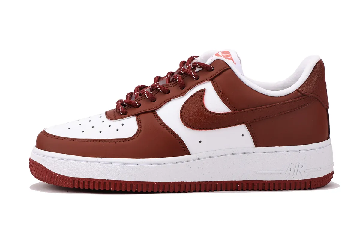 Nike Air Force 1 Slip Resistant Abrasion Resistant Low top Skateboard Shoes Unisex Red White