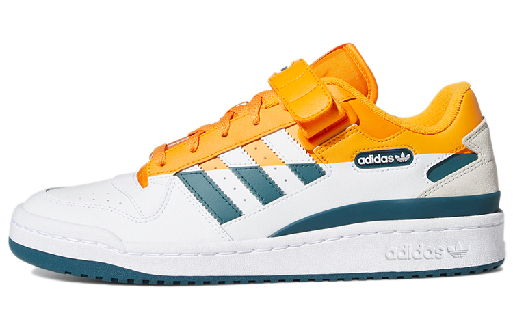 Мужские кеды adidas originals FORUM Low Premium (бело-желто-синие) — Белый / синий / жёлтый — фото 1
