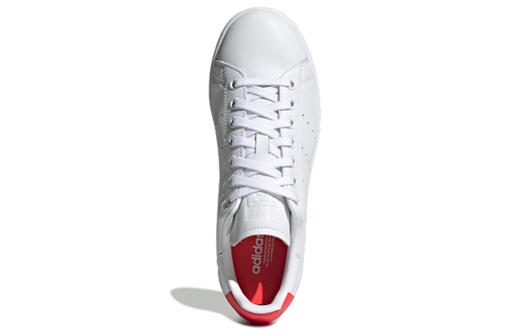 Женские кеды adidas originals STAN SMITH (бело-красные) — Белый / красный — фото 4