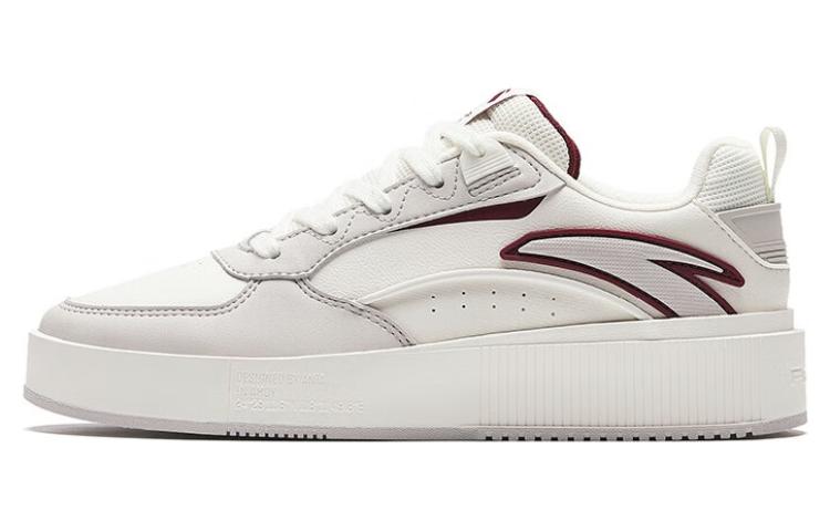 Anta Milk Cap 2 Slip Resistant Abrasion Resistant Low top Skateboard Shoes Women's White Red