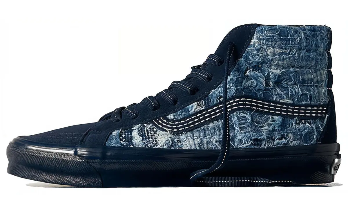 Sk8 Fdmtl x Sk8 Og Vans-Hi Lx 'Distressed Indigo'