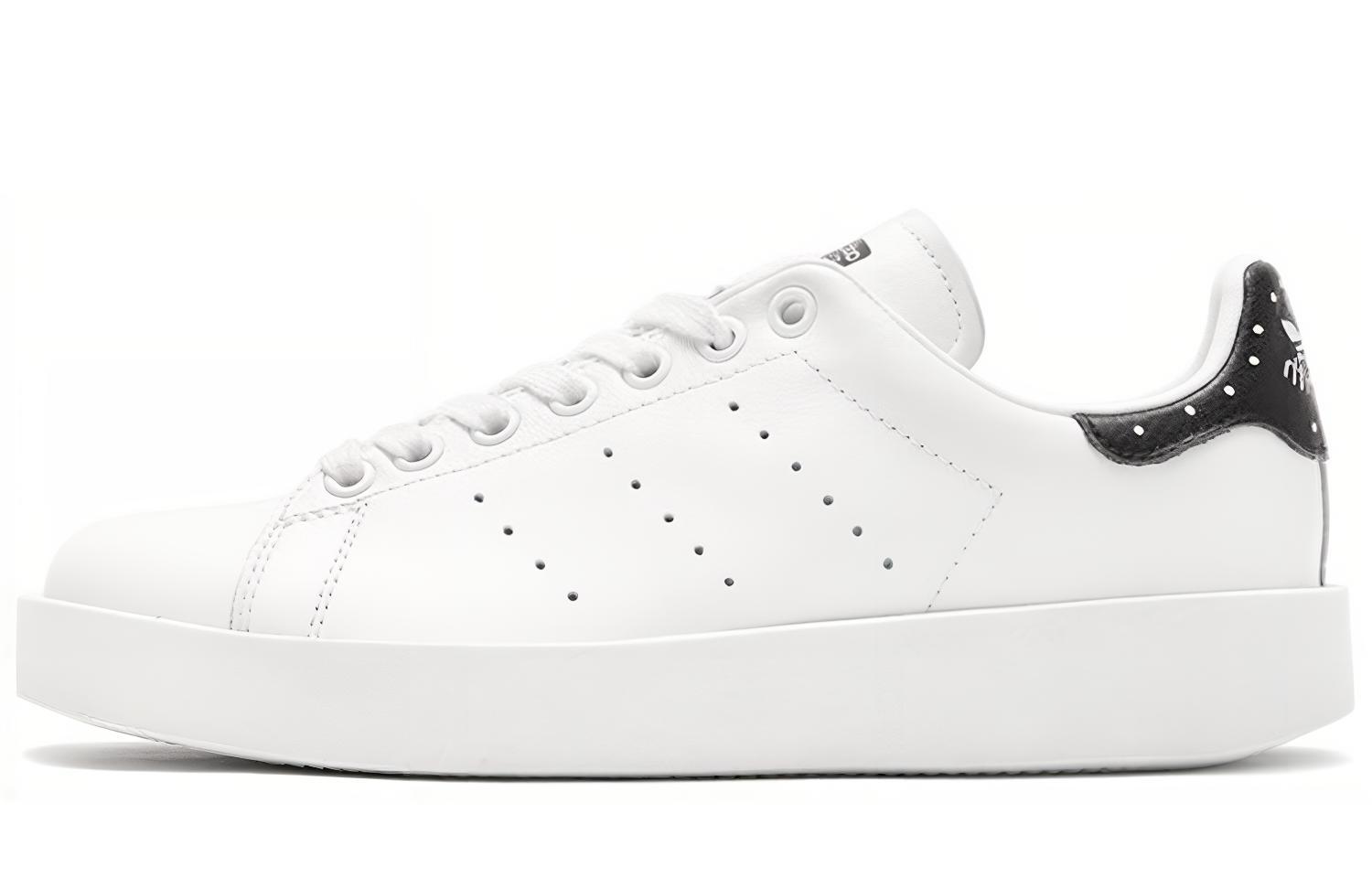 Женские кеды adidas Stan Smith Bold (черно-белые) — Чёрныйбелый — фото 1