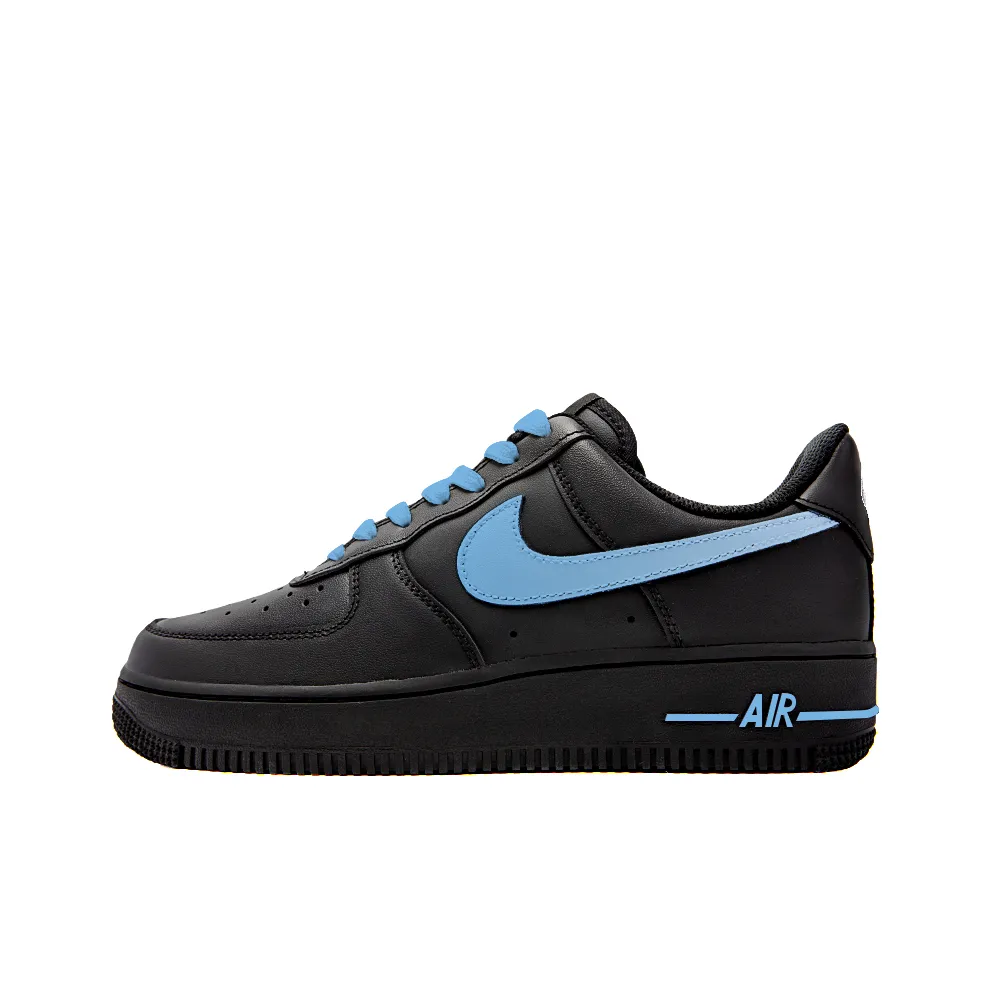 Nike Air Force 1 Slip Resistant, Abrasion Resistant, Lightweight Low top Skateboard Shoes Women's Black Blue
