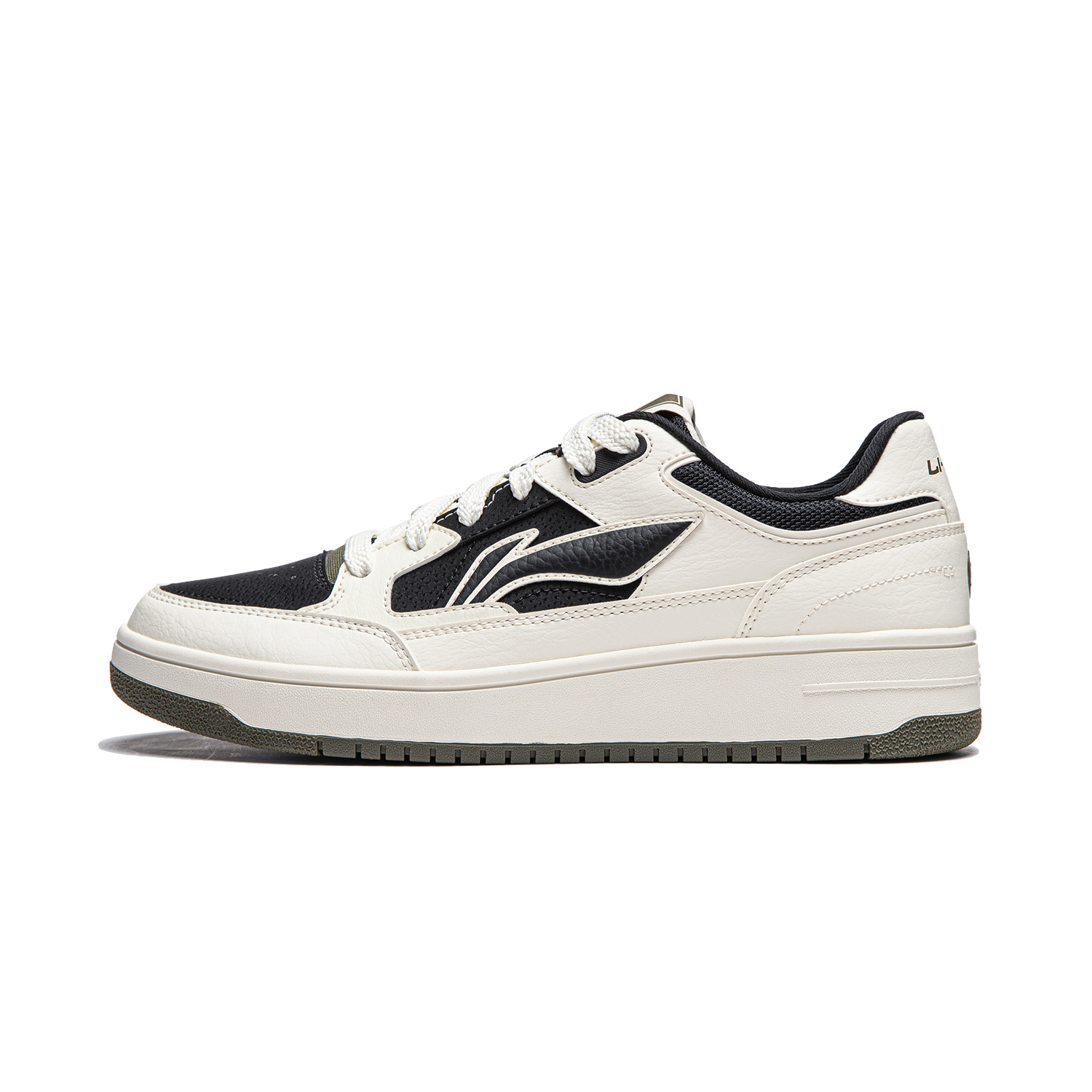 Li Ning Tianji Cushioning Lightweight Low top Skateboard Shoes Men's White Black