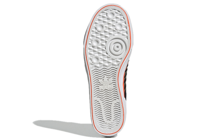 Высокие кеды adidas originals Nizza Hi DL Hi Dl (сине-бело-оранжевые) — Синий / белый / оранжевый / зелёный — фото 6