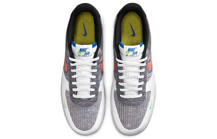 Мужские кеды Nike Air Force 1 07 (черно-бело-серые) — фото 4