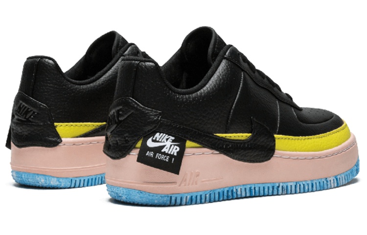 Женские кеды Nike Air Force 1 Jester XX SE (черно-розовые) — Чёрный / жёлтый / розовый / синий — фото 4