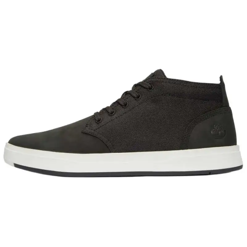 Timberland Slip Resistant Abrasion Resistant Mid top Skateboard Shoes Men's Black