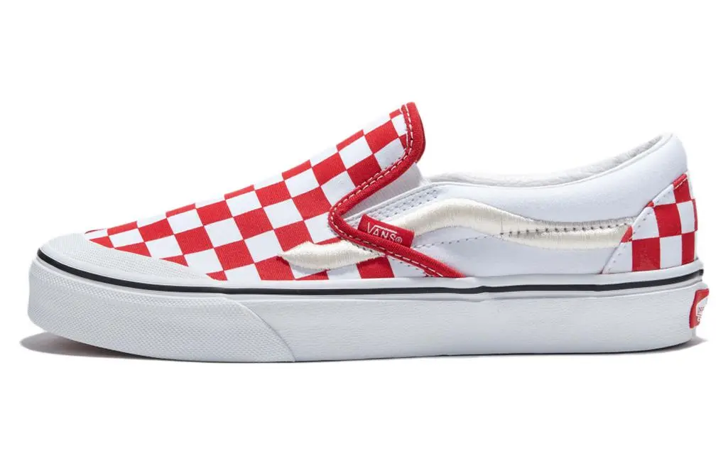 Slip-On Classic Vans 138 'Sidestripe - Red Checkerboard'
