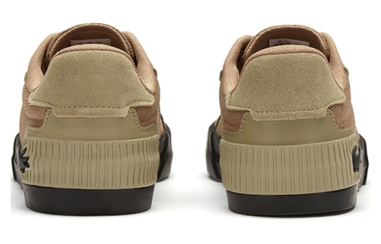 LACOSTE Leather Low top Skateboard Shoes Men's Brown