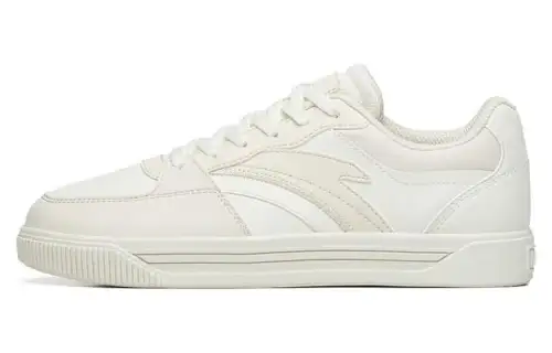 Anta Life Collection Casual Abrasion Resistant Low top Skateboard Shoes Women's White Gray