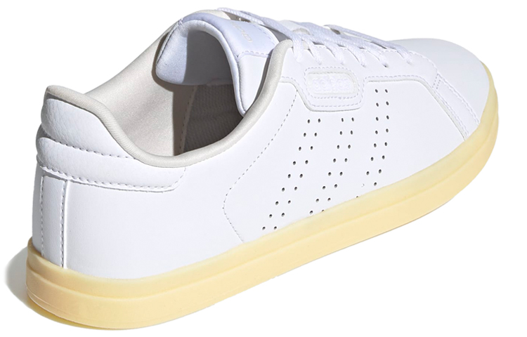 Женские кеды adidas neo Courtpoint Cl X (бело-желтые) — Белый / жёлтый — фото 4