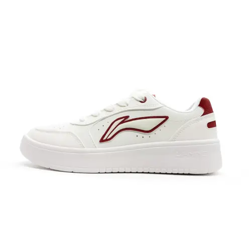 Li Ning Sycee Pure Synthetic Leather Slip Resistant Abrasion Resistant Balance Low top Skateboard Shoes Men's