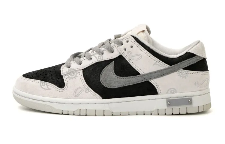 Nike Dunk Low Retro PRM Low top Skateboard Shoes Men's Black White Gray