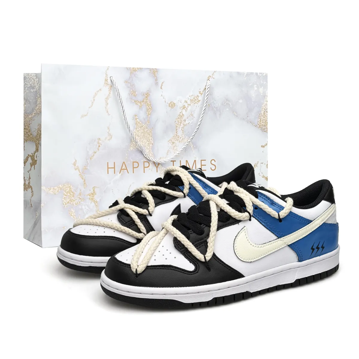 Nike Dunk Low top Skateboard Shoes Unisex White Blue