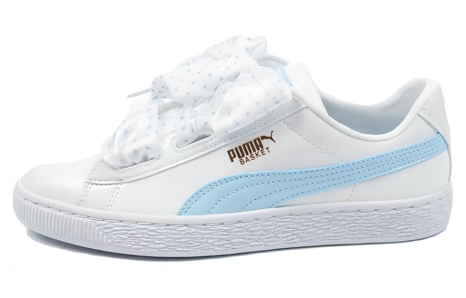 PUMA Basket Heart Patent Pink 'White Blue' Women's