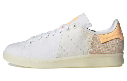 Adidas Originals Stansmith Prime Canvas Abrasion Resistant Low top Skateboard Shoes Women's White Orange